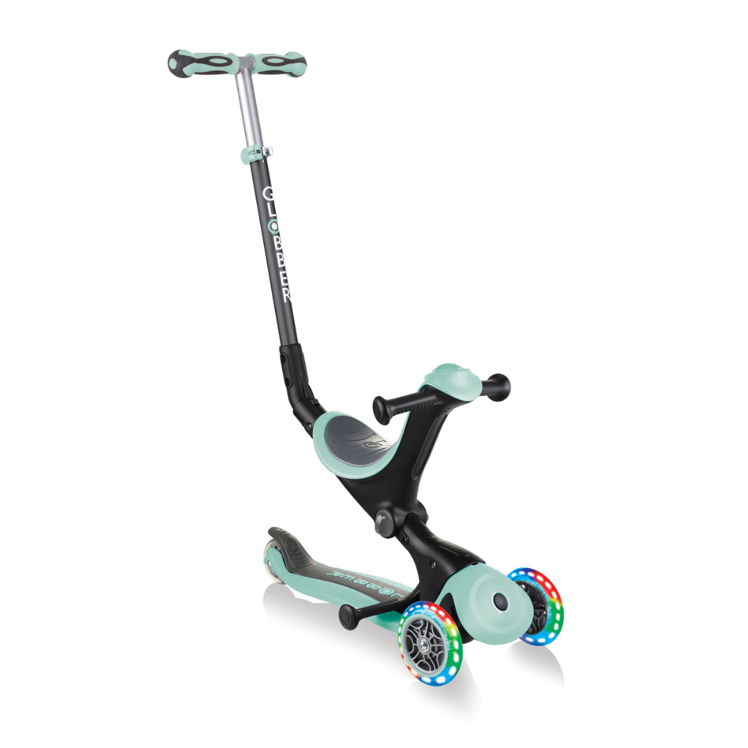 Eco 360 Scooter with Seat: GO•UP DELUXE LIGHTS ECOLOGIC 360
