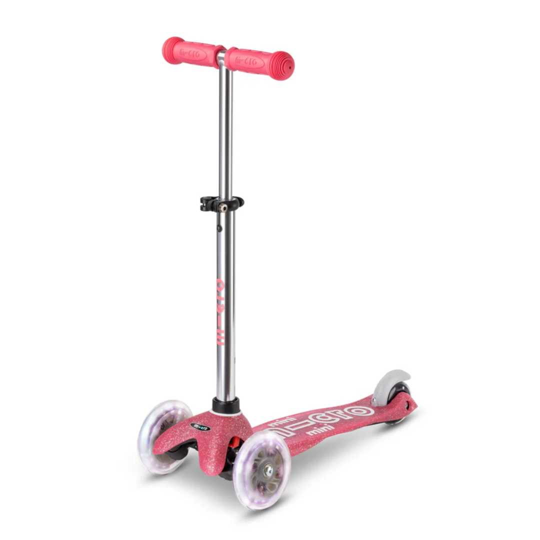 Micro Mini Deluxe Glitter LED 3 Wheel Scooter