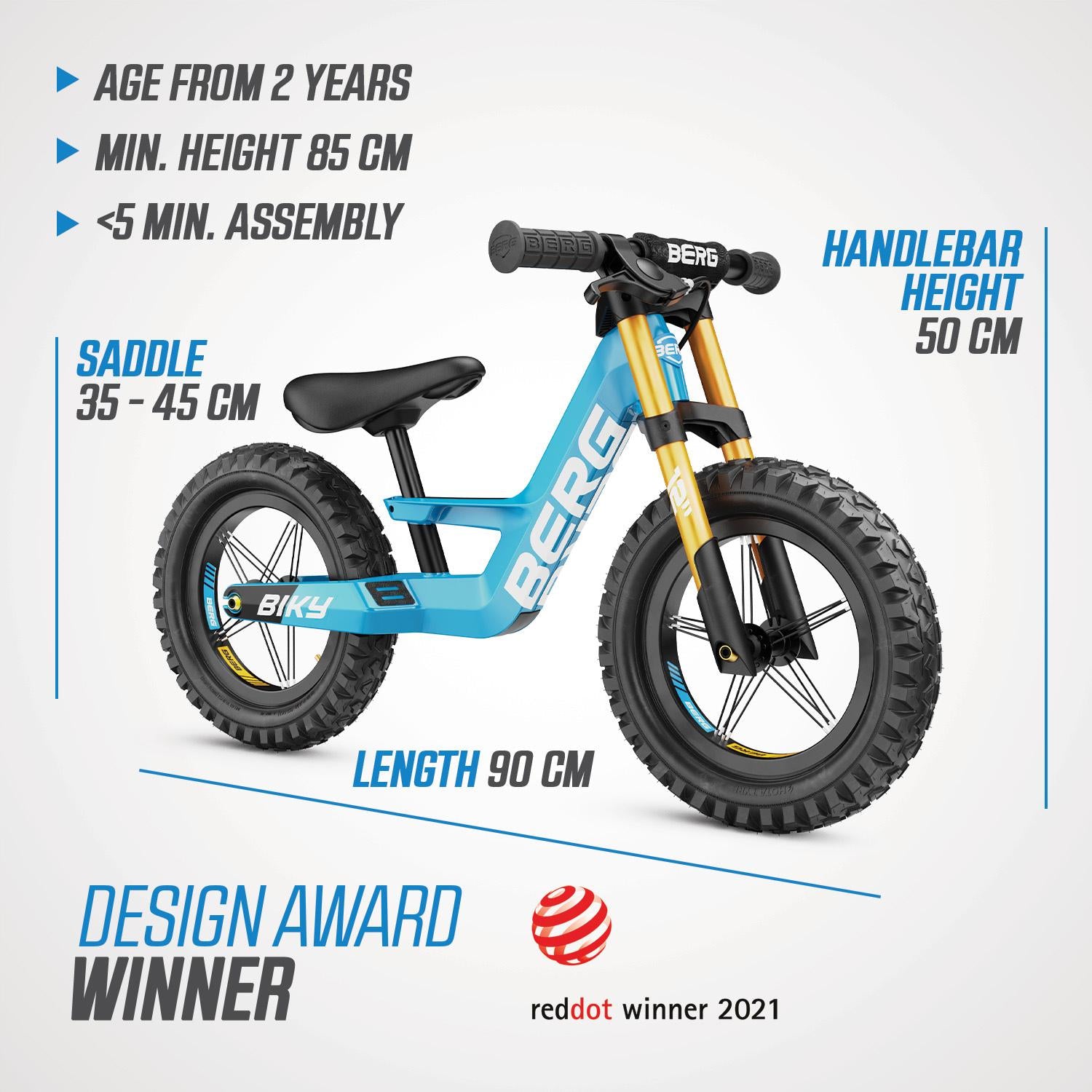 BERG Biky Cross Balance Bike w/ Handbrake [PRE ORDER]