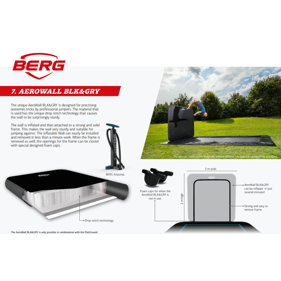 BERG Ultimate Elite Flatground Grey + Aero Wall