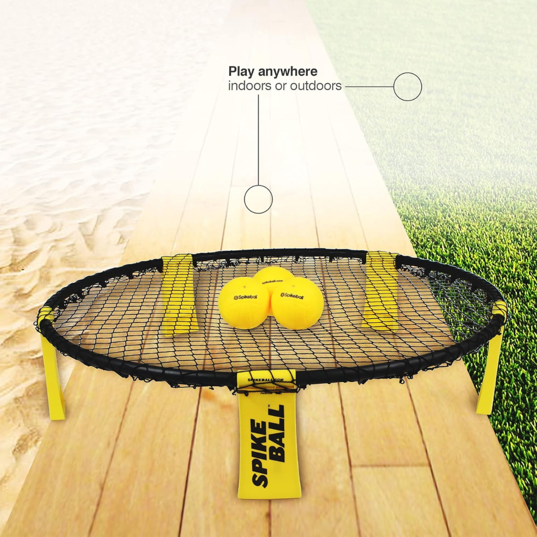 Spikeball Standard 3 Ball Kit Game for the Backyard Beach Park Indoors