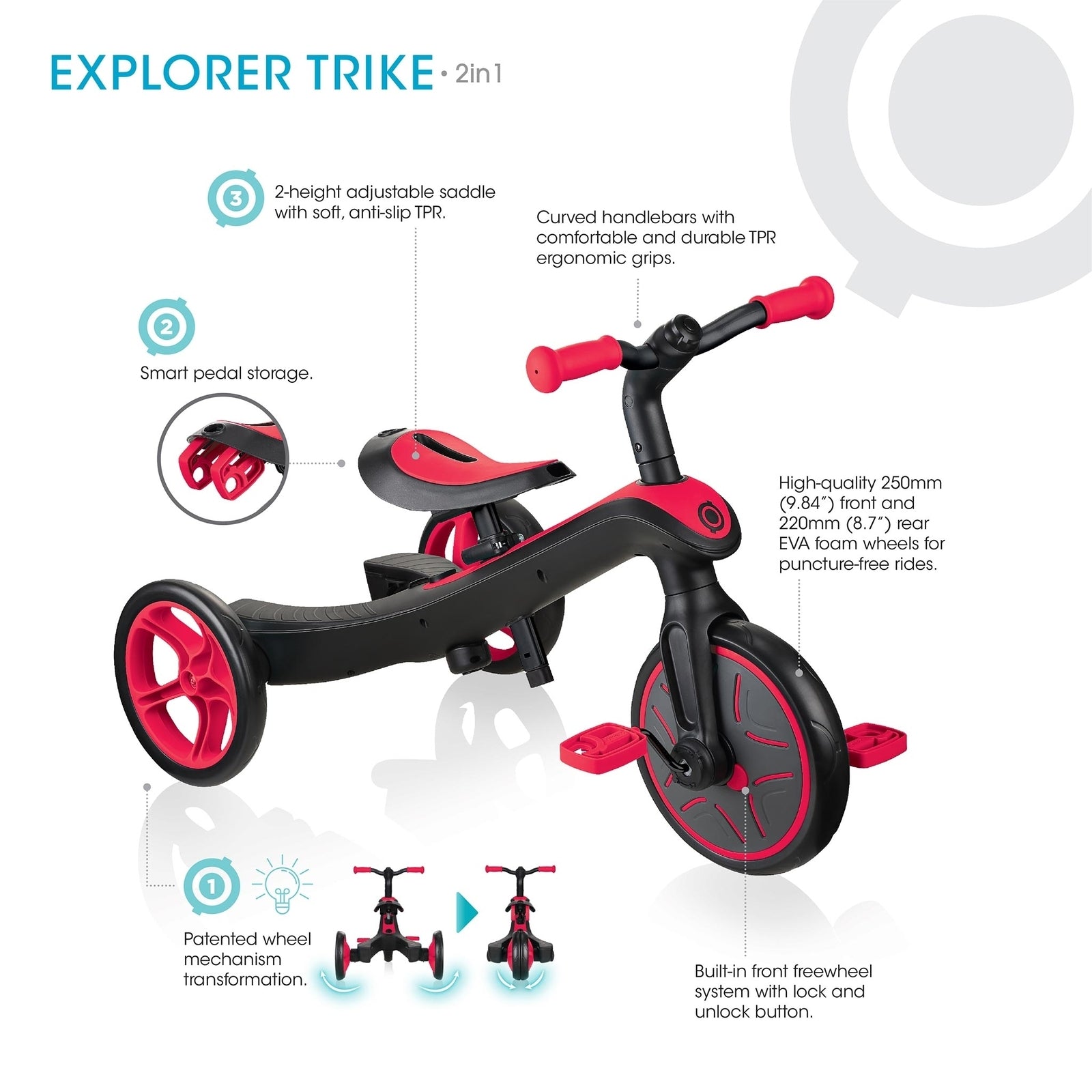 Globber Explorer Trike 2in1