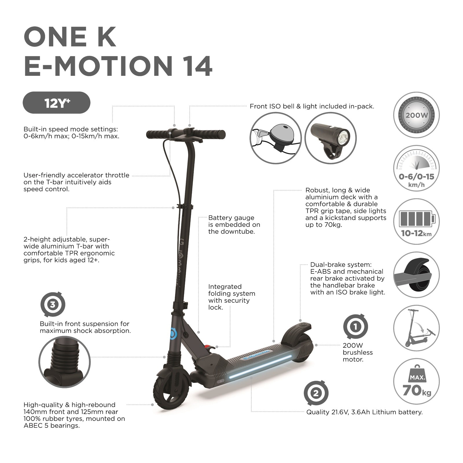 Globber E-motion 14 Kids Electric Scooter