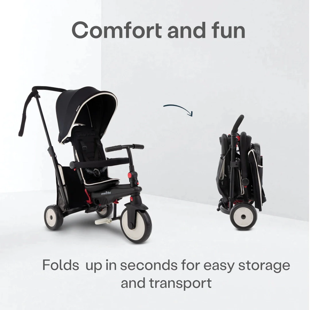 str3 folding pushchair trike