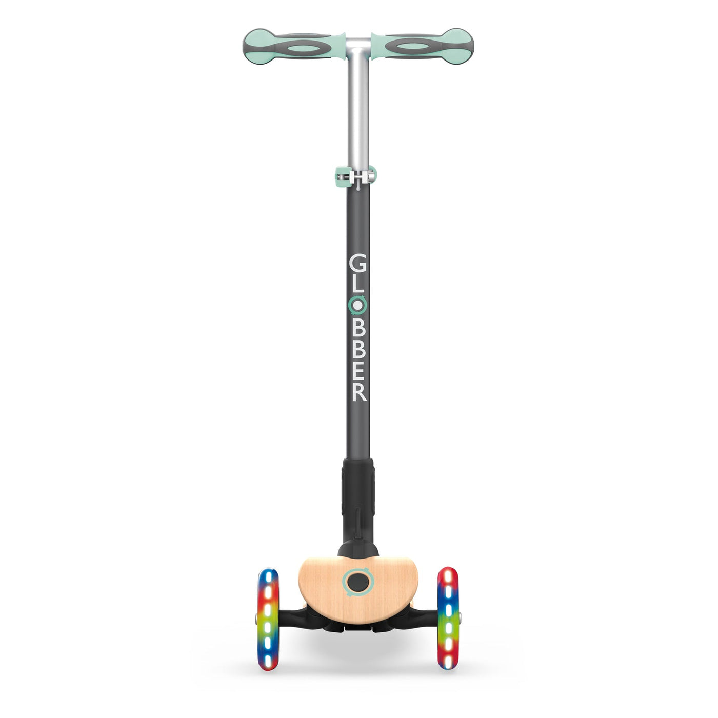 Globber PRIMO Foldable Wood & Lights Kids Scooter