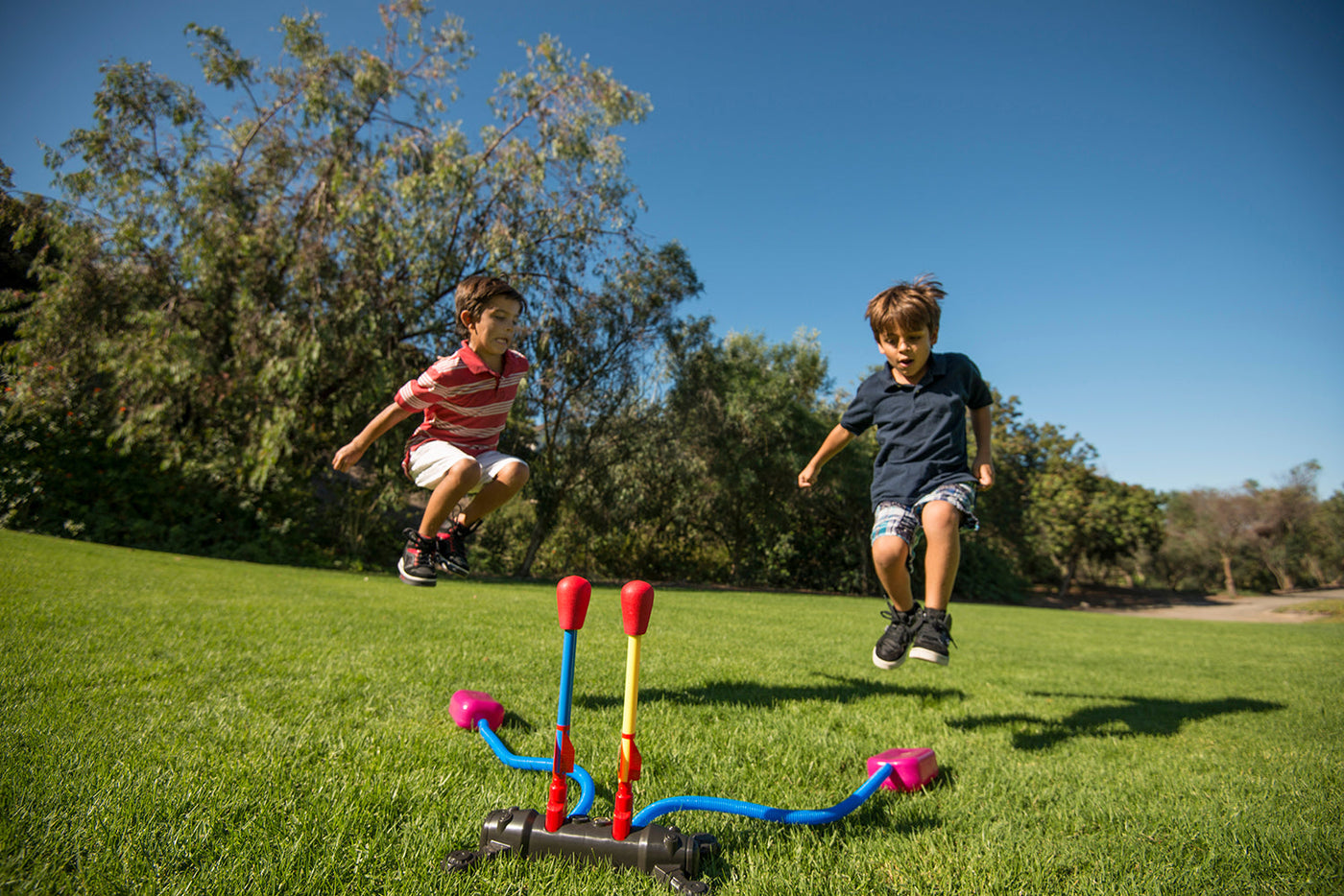 The original Stomp Rocket, dueling rockets, 2 rockets stomp, two rockets stomp rockets, stomprocket, kids toys, nerf toys